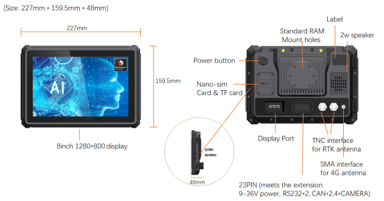 T8pro Vehicle Mount Computer